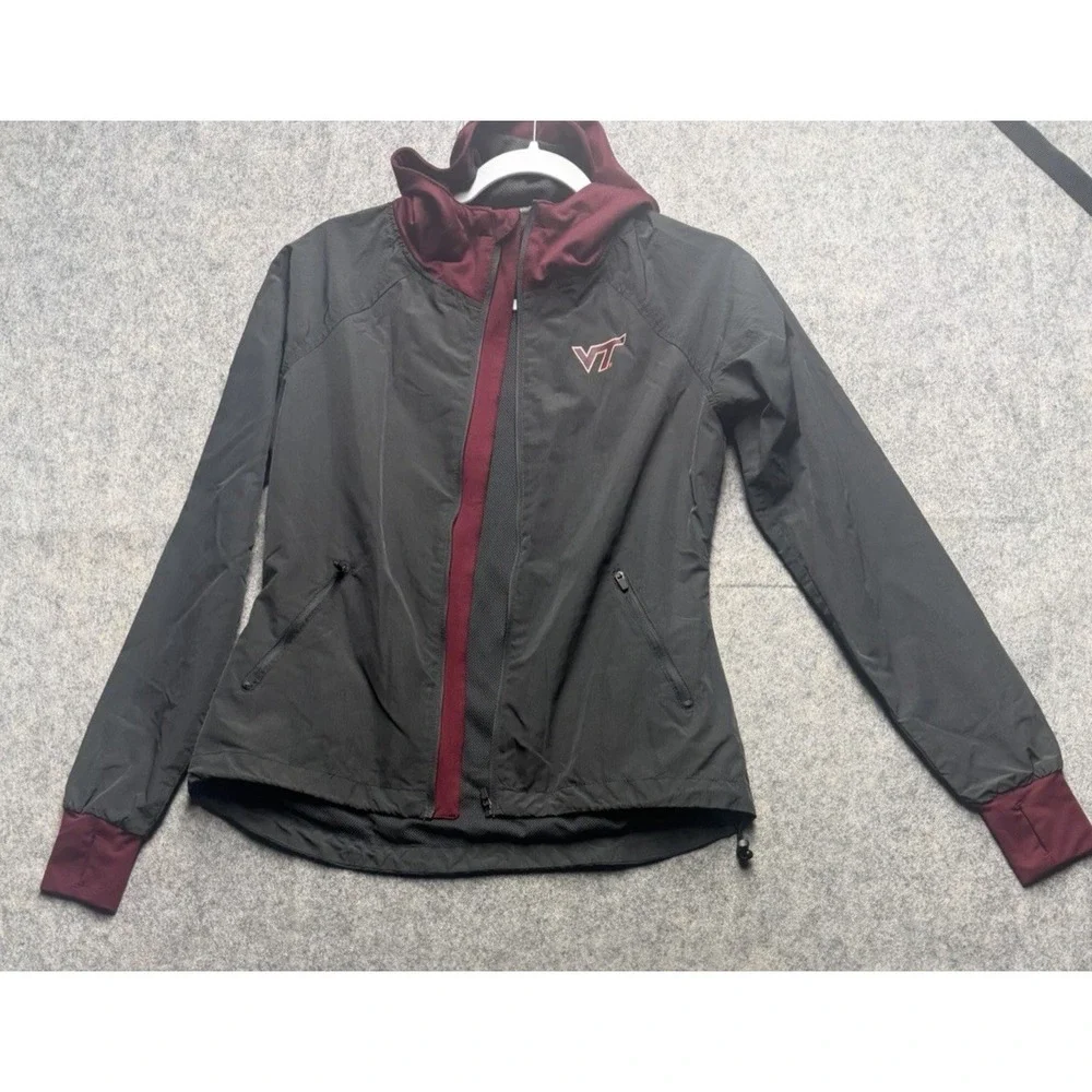Virginia Tech‎ Jacket Women's Small Nike Full Zip Hoodie Sweatshirt Hokies